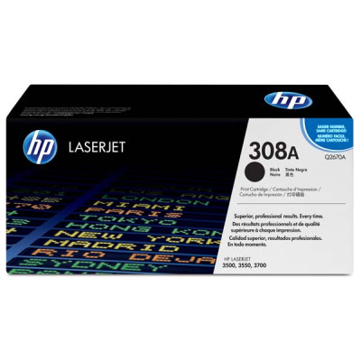 Originálny toner HP Q2670A (308A), čierny, 6000 strán
