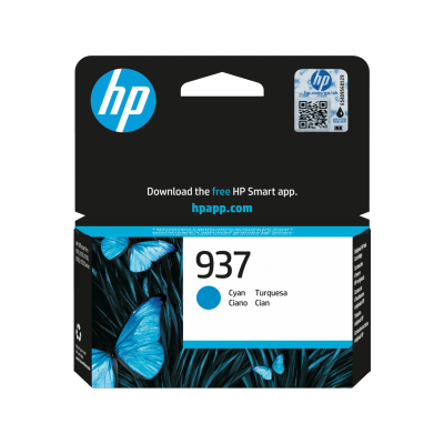 Originálny atrament HP 4S6W2NE (937), azúrový, 800 strán