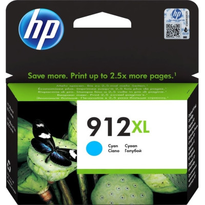 HP 3YL81AE (912XL), originálny atrament, azúrový, 8,5 ml