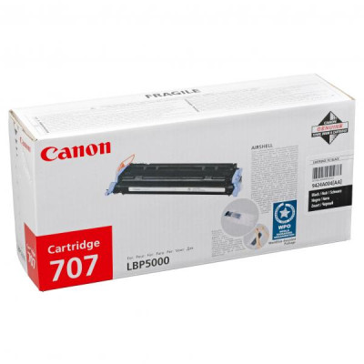 Originálny toner Canon CRG-707Bk (9424A004), čierny, 2500 strán