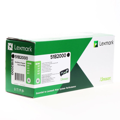 Originálny toner Lexmark 51B2000  (51B00A0), čierny, 2500 strán