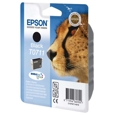 Originálny atrament Epson T0711 (C13T07114012), čierny, 245 strán (7,4 ml)