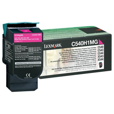 Originálny toner Lexmark C540H1MG, purpurový, 2000 strán