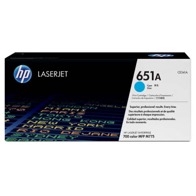 Originálny toner HP CE341A (651A), azúrový, 16000 strán