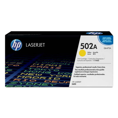 Originálny toner HP Q6472A (502A), žltý, 4000 strán
