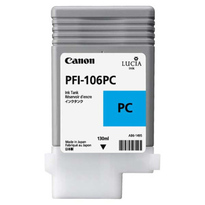 Originálny atrament Canon PFI-106PC (6625B001), photo azúrový, 130 ml