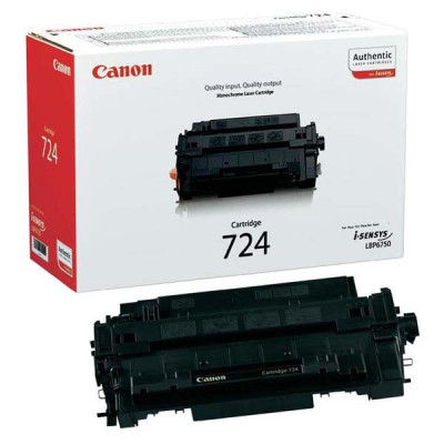 Originálny toner Canon CRG-724Bk (3481B002), čierny, 6000 strán