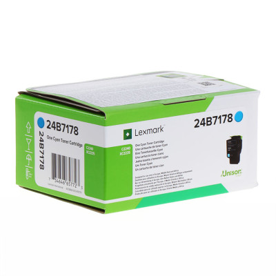 Originálny toner Lexmark 24B7178, azúrový, 6000 strán