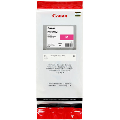 Originálny atrament Canon PFI-320M (2892C001), purpurový, 300 ml