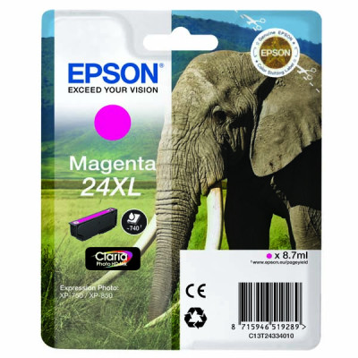 Originálny atrament Epson T2433 (C13T24334010), purpurový, 8,7 ml