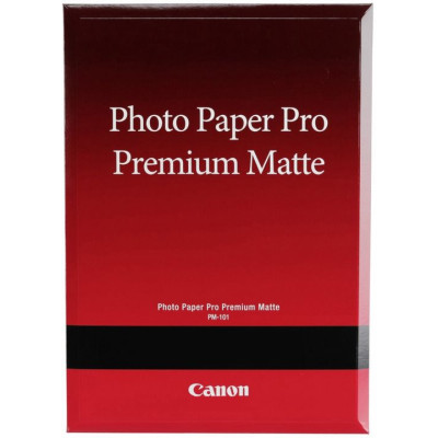 Canon Photo paper premium matte, foto papír, matný, bílý, A4, 210 g/m2, 20 ks, PM-101 A4, inkoustový