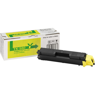 Originálny toner Kyocera TK-580Y (1T02KTANL0), žltý, 2800 strán