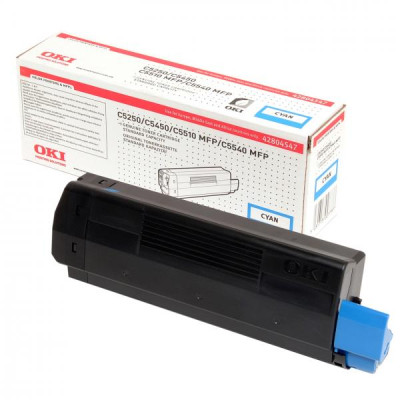Originálny toner Oki C5250 (42804547), azúrový, 3000 strán