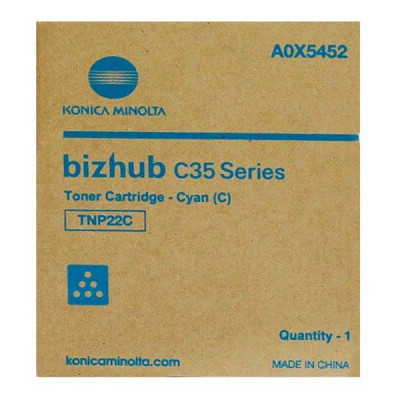 Originálny toner Konica Minolta TNP-22C (A0X5452), azúrový, 6000 strán