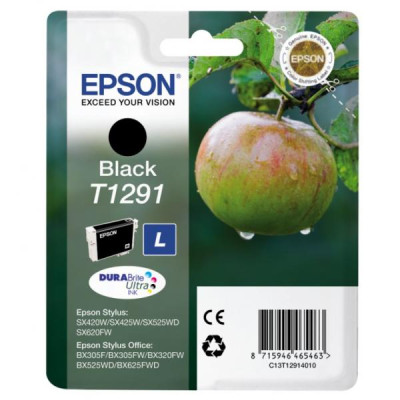 Originálny atrament Epson T1291 (C13T12914011), čierny, 11,2 ml
