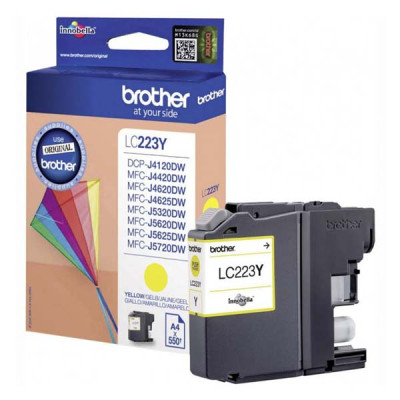 Originálny atrament Brother LC-223Y, žltý, 550 strán