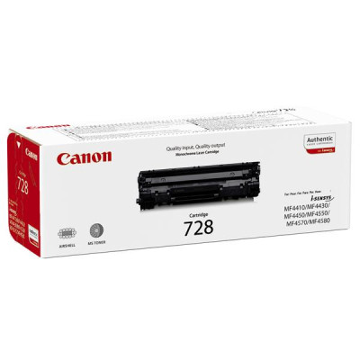 Originálny toner Canon CRG-728Bk (3500B002), čierny, 2100 strán