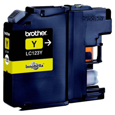 Originálny atrament Brother LC-123Y, žltý, 600 strán