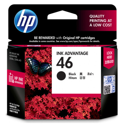 Originálny atrament HP CZ637AE (46), čierny, 1500 strán (26 ml)