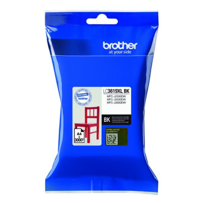 Originálny atrament Brother LC-3619XLBK, čierny, 3000 strán, XL