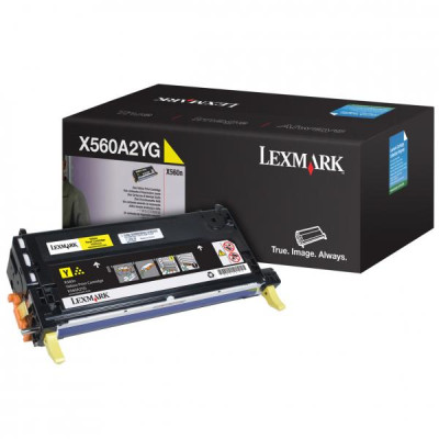 Originálny toner Lexmark X560A2YG, žltý, 4000 strán