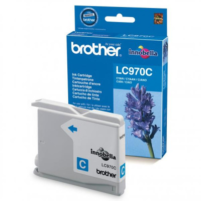 Originálny atrament Brother LC-970C, azúrový, 300 strán