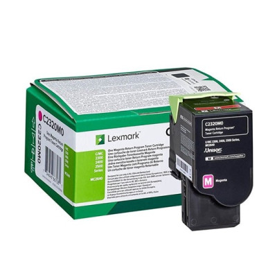 Originálny toner Lexmark C2320M0, purpurový, 1000 strán, return