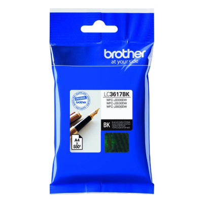 Originálny atrament Brother LC-3617Bk, čierny, 550 strán