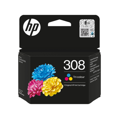 Originálny atrament HP 7FP20UE (308), farebný, 120 strán