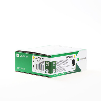 Originálny toner Lexmark 74C2SY0 (74C2SYE, 74C0S40), žltý, 7000 strán