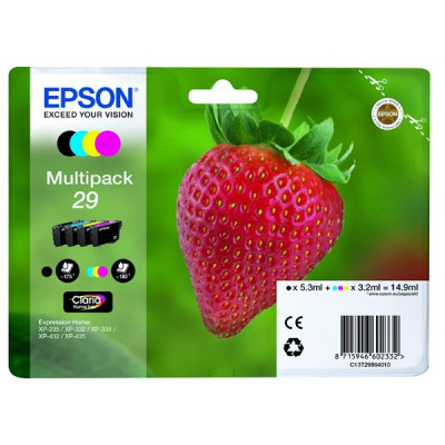 Originálny atrament Epson T2986 (C13T29864012, 29), CMYK, 5,3 + 3 × 3,2 ml