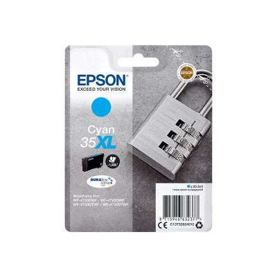 Originálny atrament Epson T3592 (C13T35924010, 35XL), azúrový, 1900 strán (20,3 ml), XL