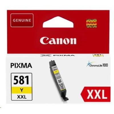 Originálny atrament Canon CLI-581XXL Y (1997C001), žltý, 11,7 ml, XXL