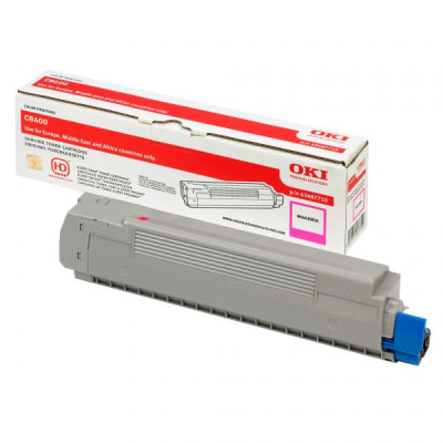 Originálny toner Oki C8600 (43487710), purpurový, 6000 strán