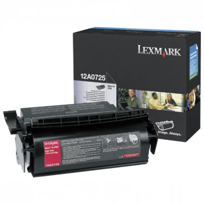 Originálny toner Lexmark 12A0725, čierny, 23000 strán