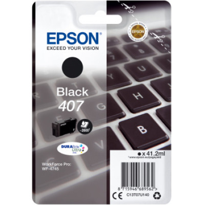 Originálny atrament Epson T07U1 (C13T07U140), čierny, 2600 strán (41,2 ml)