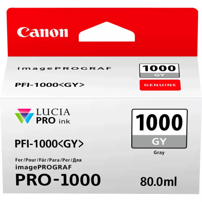 Originálny atrament Canon PFI-1000Gy (0552C001), šedý, 1465 strán (80 ml)