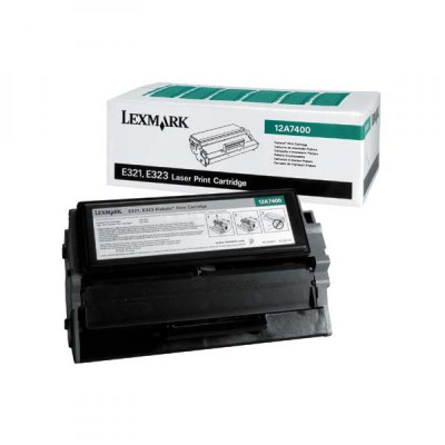 Originálny toner Lexmark 12A7400, čierny, 3000 strán