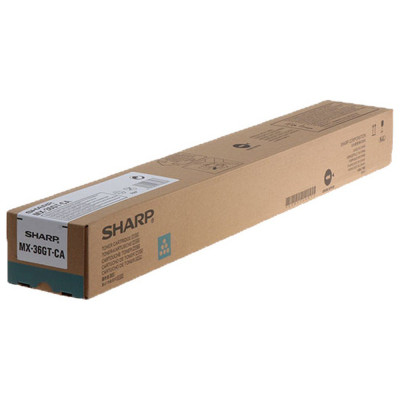 Originálny toner Sharp MX-36GTCA, azúrový, 15000 strán