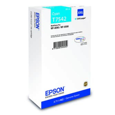 Originálny atrament Epson T7542XXL (C13T754240), azúrový, 69 ml