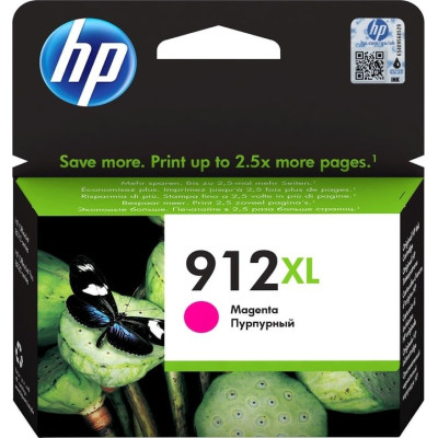 HP 3YL82AE (912XL), originálny atrament, purpurový, 9 ml