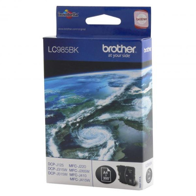 Originálny atrament Brother LC-985Bk, čierny, 300 strán