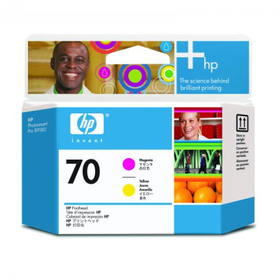 Originálna tlačová hlava HP C9406A (70), purpurová / žltá