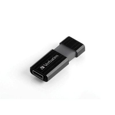 Verbatim USB flash disk, USB 2.0, 128GB, Pinstripe, černý, 49071