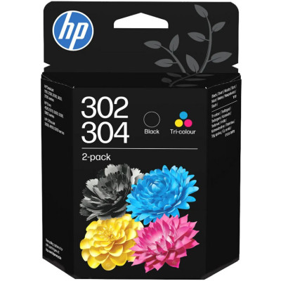 HP B82L1AE (302/304), originálny atrament, čierny/farebný, 2-pack