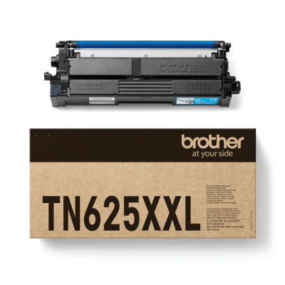 Brother TN-625XXLC, originálny toner, azúrový