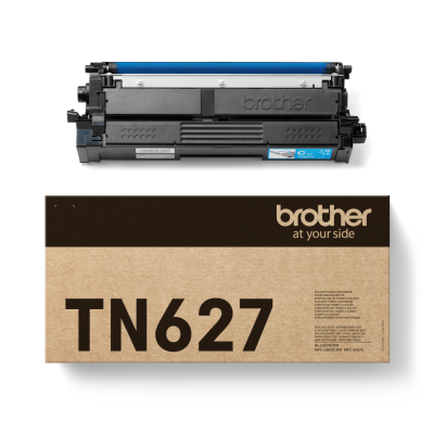 Brother TN-627C, originálny toner, azúrový