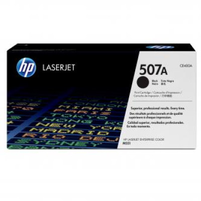 Originálny toner HP CE400A (507A), čierny, 5500 strán