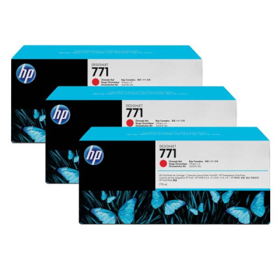 Originálny atrament HP CR251A (771), chromaticky červený, 3 × 775 ml, 3-pack