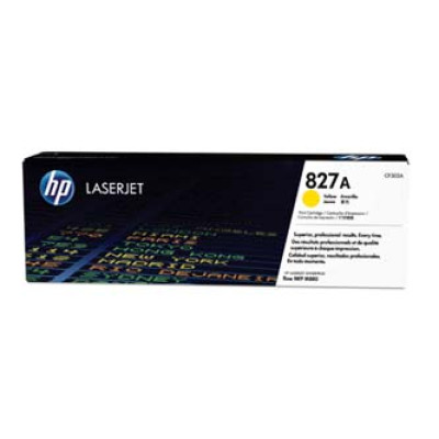 Originálny toner HP CF302A (827A), žltý, 32000 strán
